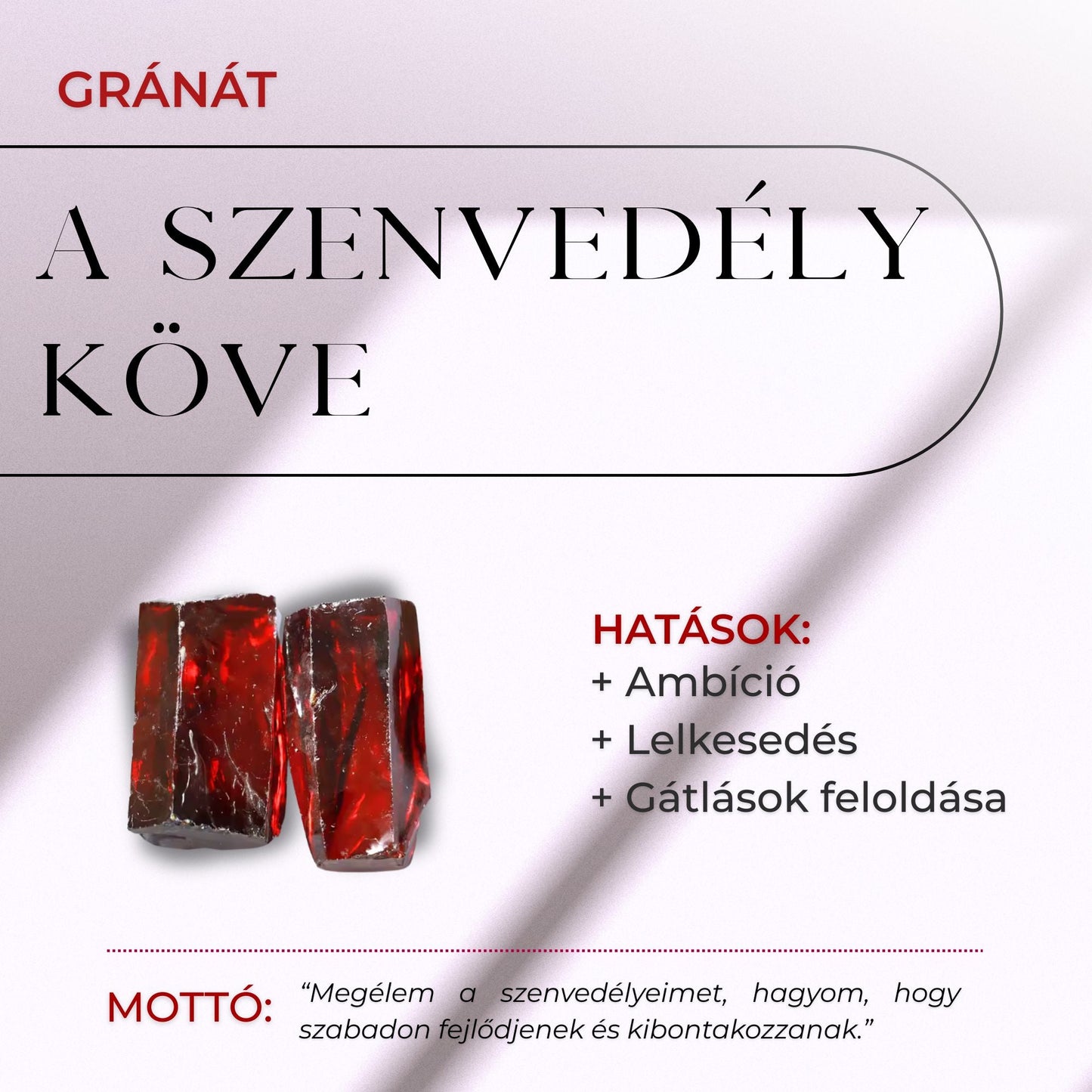 ZenCrystal – Pierścionek z rubinu i granatu