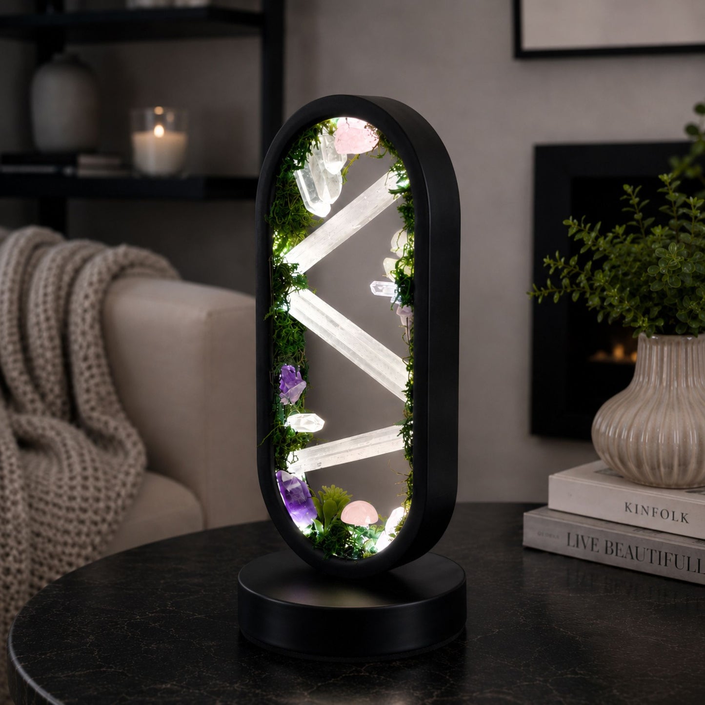 ZenCrystal – Magiczna lampa z mineralnym lasem