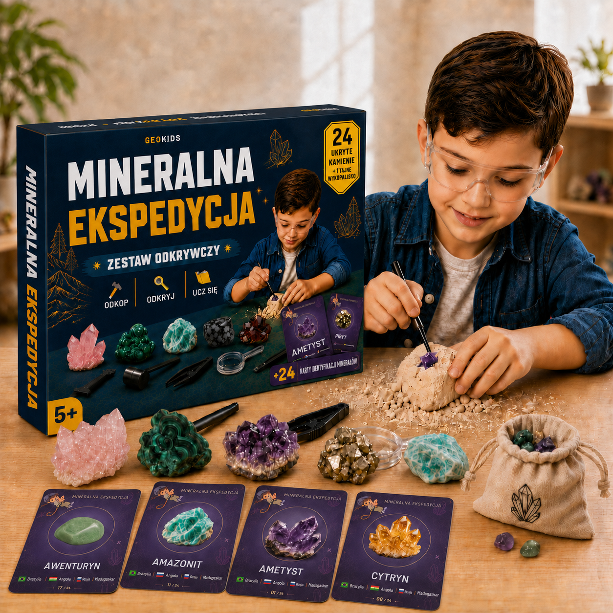 Wyprawa po Minerały – edukacyjny i rozrywkowy zestaw