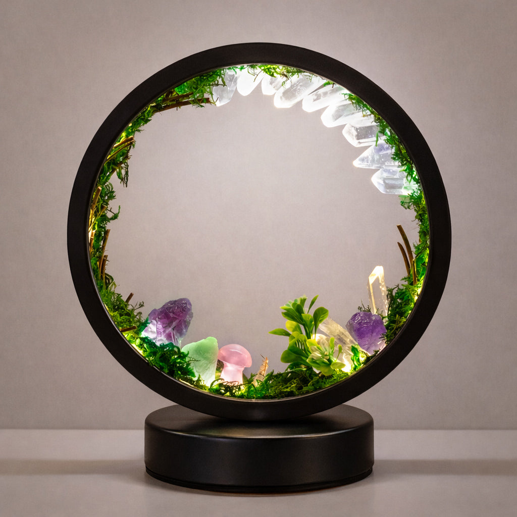 ZenCrystal – Magiczna lampa z mineralnym lasem