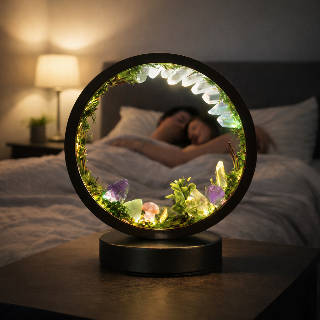ZenCrystal – Magiczna lampa z mineralnym lasem