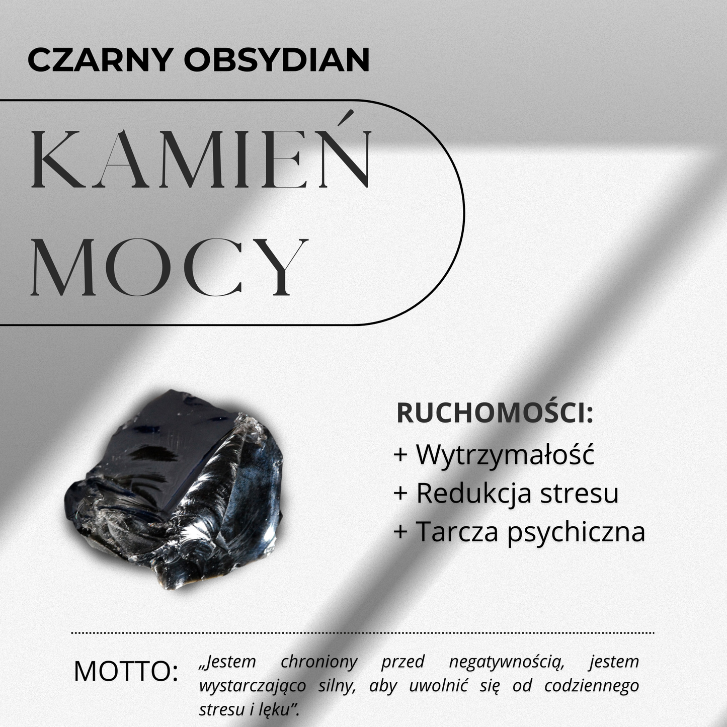 ZenCrystal – Pierścionek z obsydianu