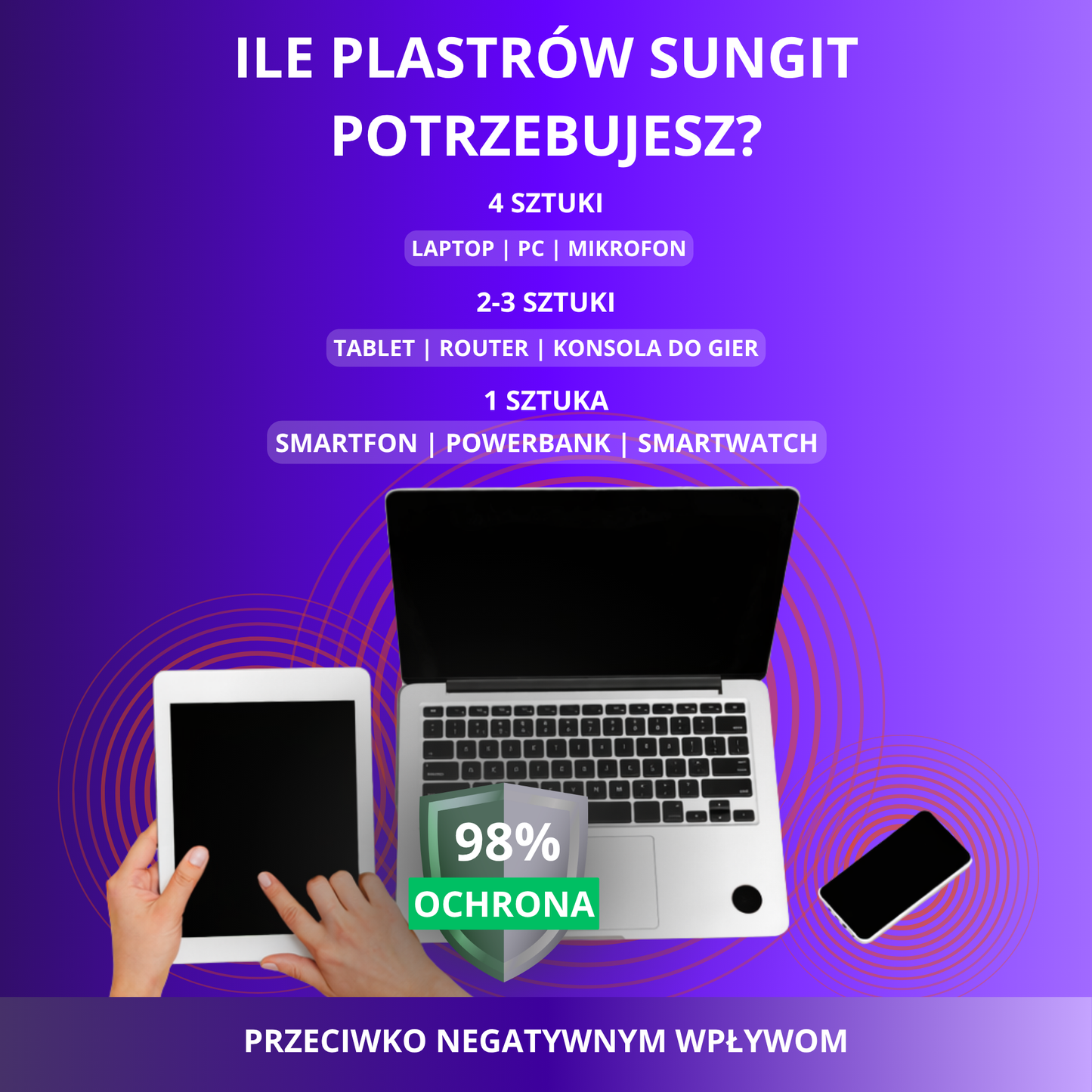 ZenCrystal – Energiatakarcz z Szungitu w formie naklejki