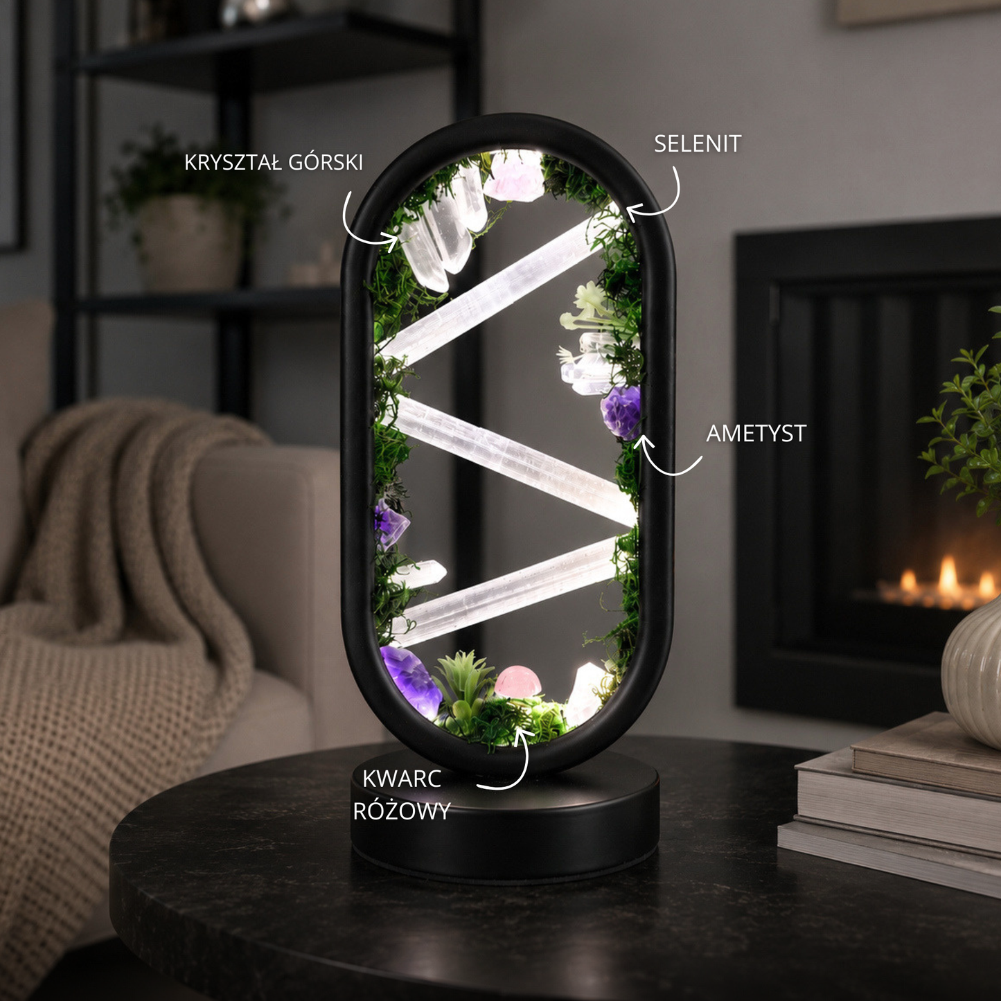 ZenCrystal – Magiczna lampa z mineralnym lasem