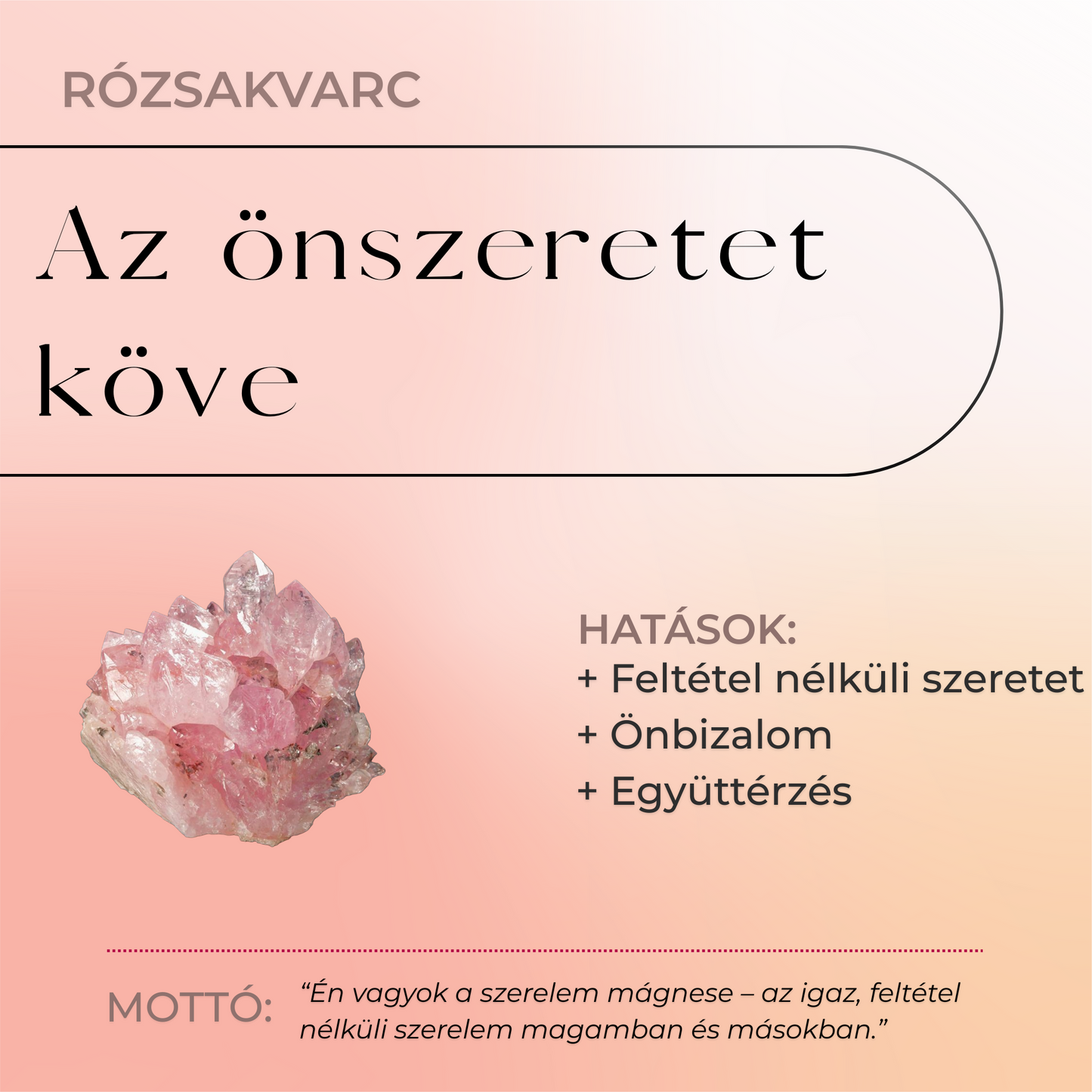 ZenAura - Pierścionek z różowego kwarcu